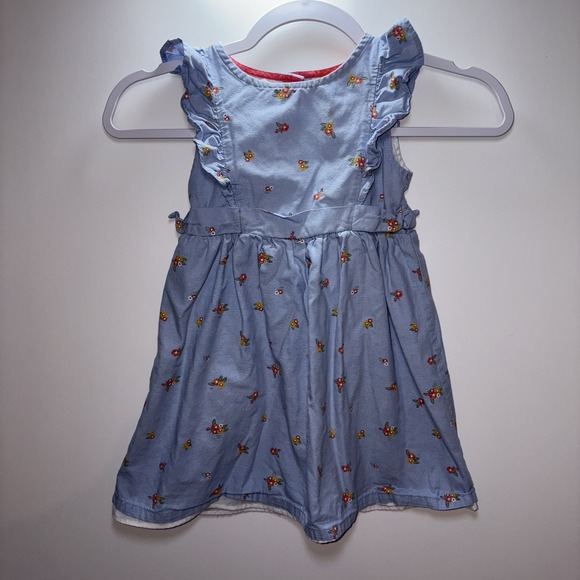 Penelope Mack Other - Penelope Mack Girls Chambray Floral Size 4T Dress Cottagecore Casual Chic Preppy